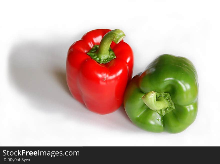 Red and green pepper