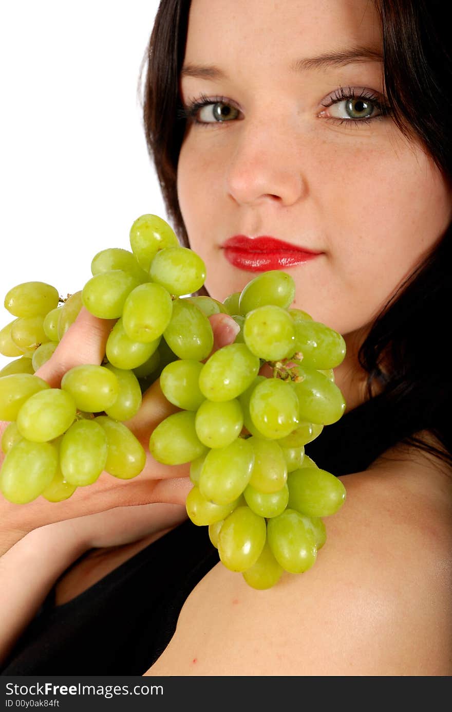 Grape And Woman