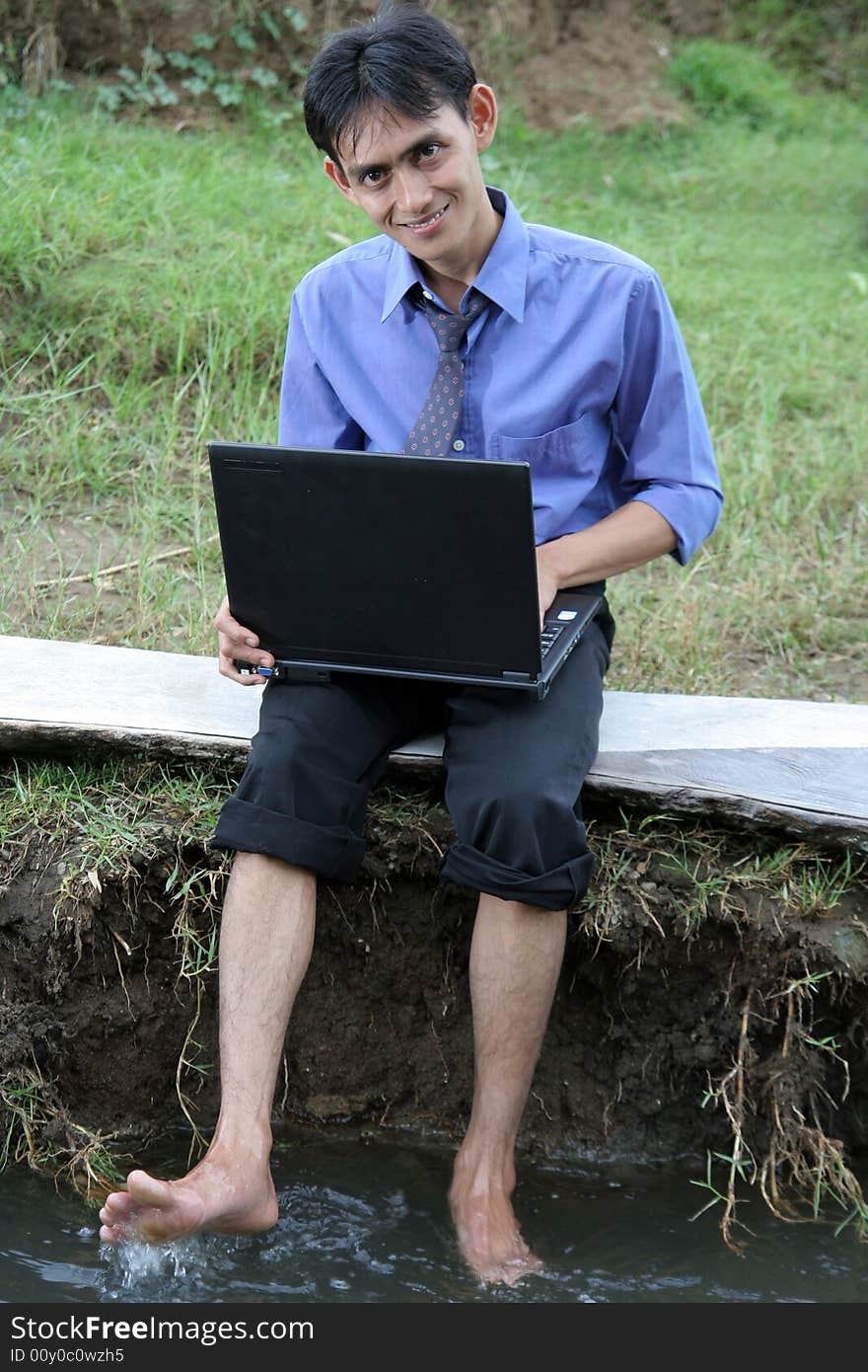 Man With Laptop