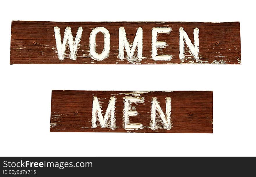 Grungy signs - Women and Men