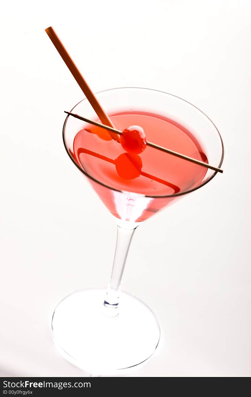 Cocktail with cherry