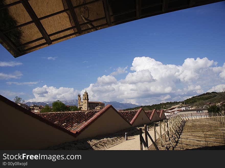 View of Laguardia, Rioja, Spain