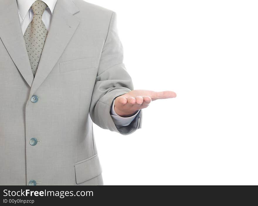 Businessman Showing Gesture Isolated