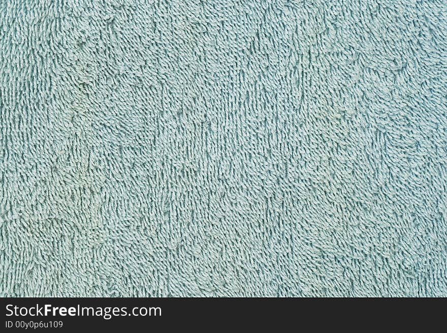 Dusted towel fabric. Texture. Blue color. Dusted towel fabric. Texture. Blue color.