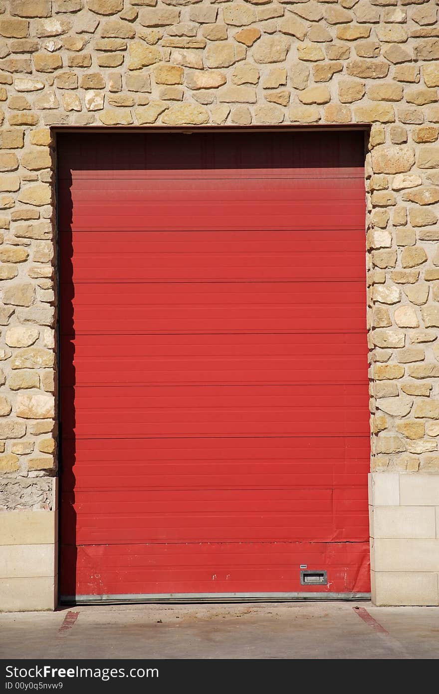 Industrial door detail in spain