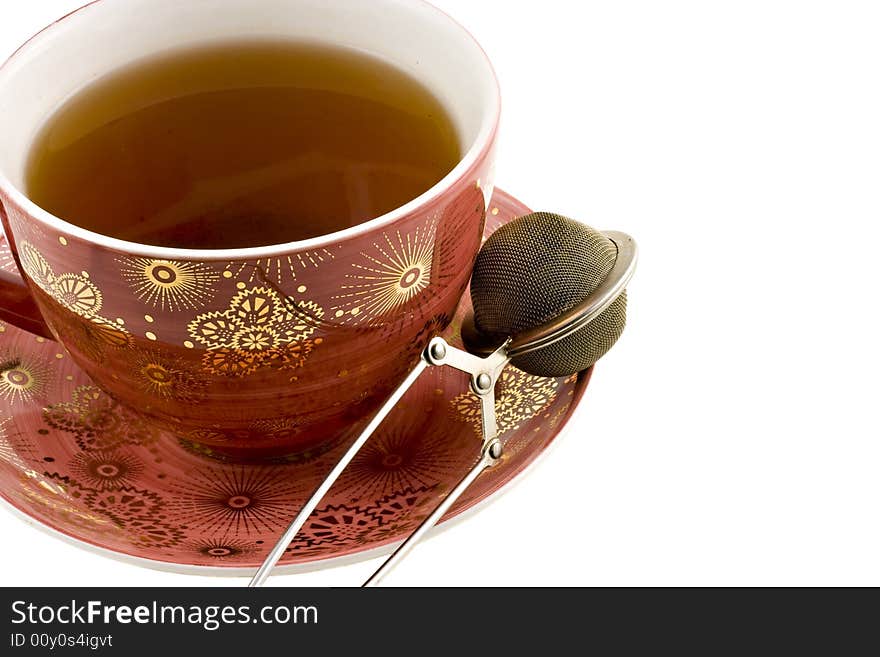 Nice Cup Of Tea Isolated On White Background