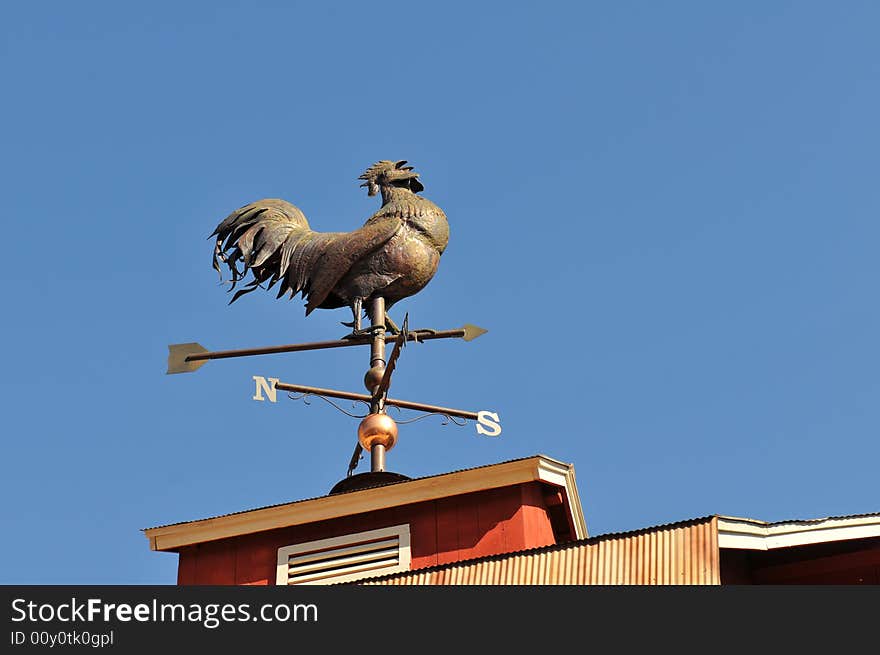 Weathervane  against clear sky