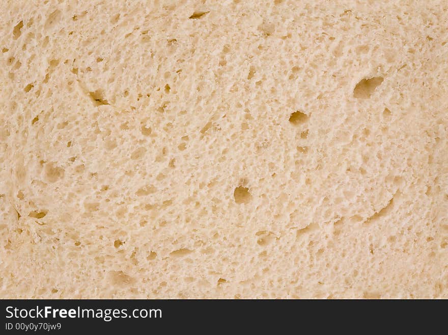 Closeup of the Texture of White Bread for use as Background. Closeup of the Texture of White Bread for use as Background