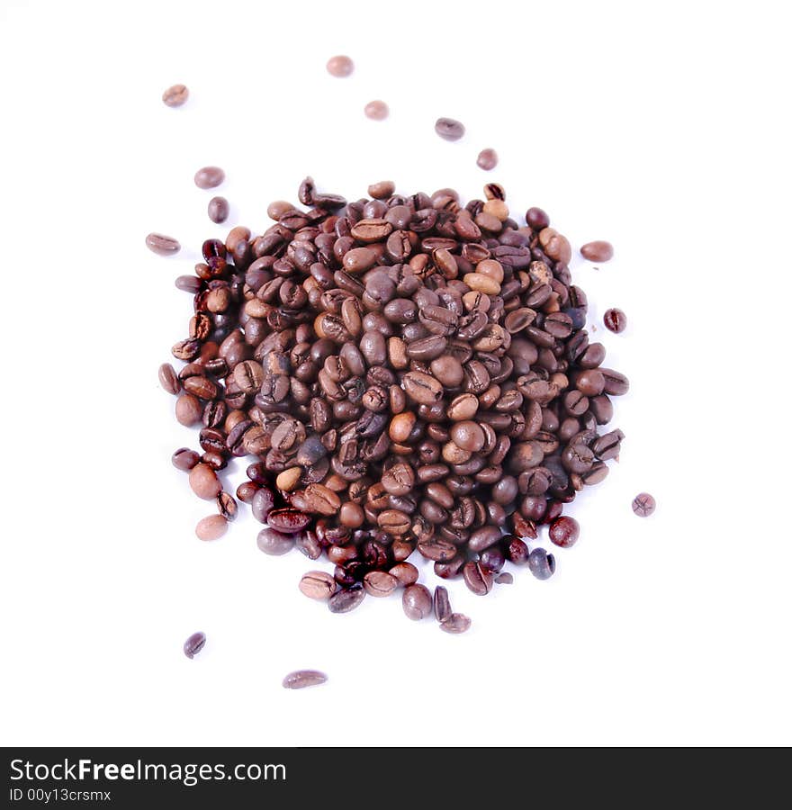 Coffee beans, macro closeup