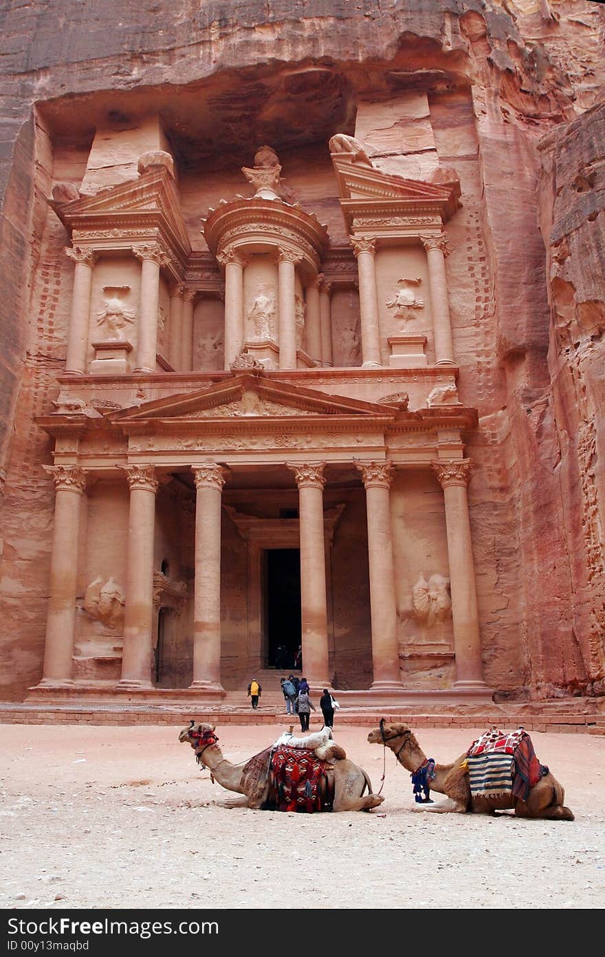 Treasury in the Petra. Jordan.