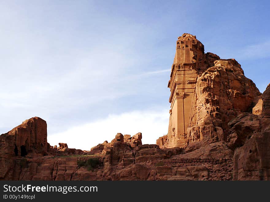 Kinds of Petra reserve. Jordan.