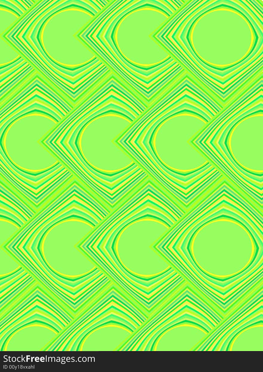 Vector illustration in bright green tones. Vector illustration in bright green tones