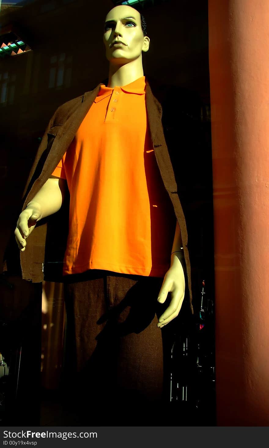 New men fashion in orange. New men fashion in orange