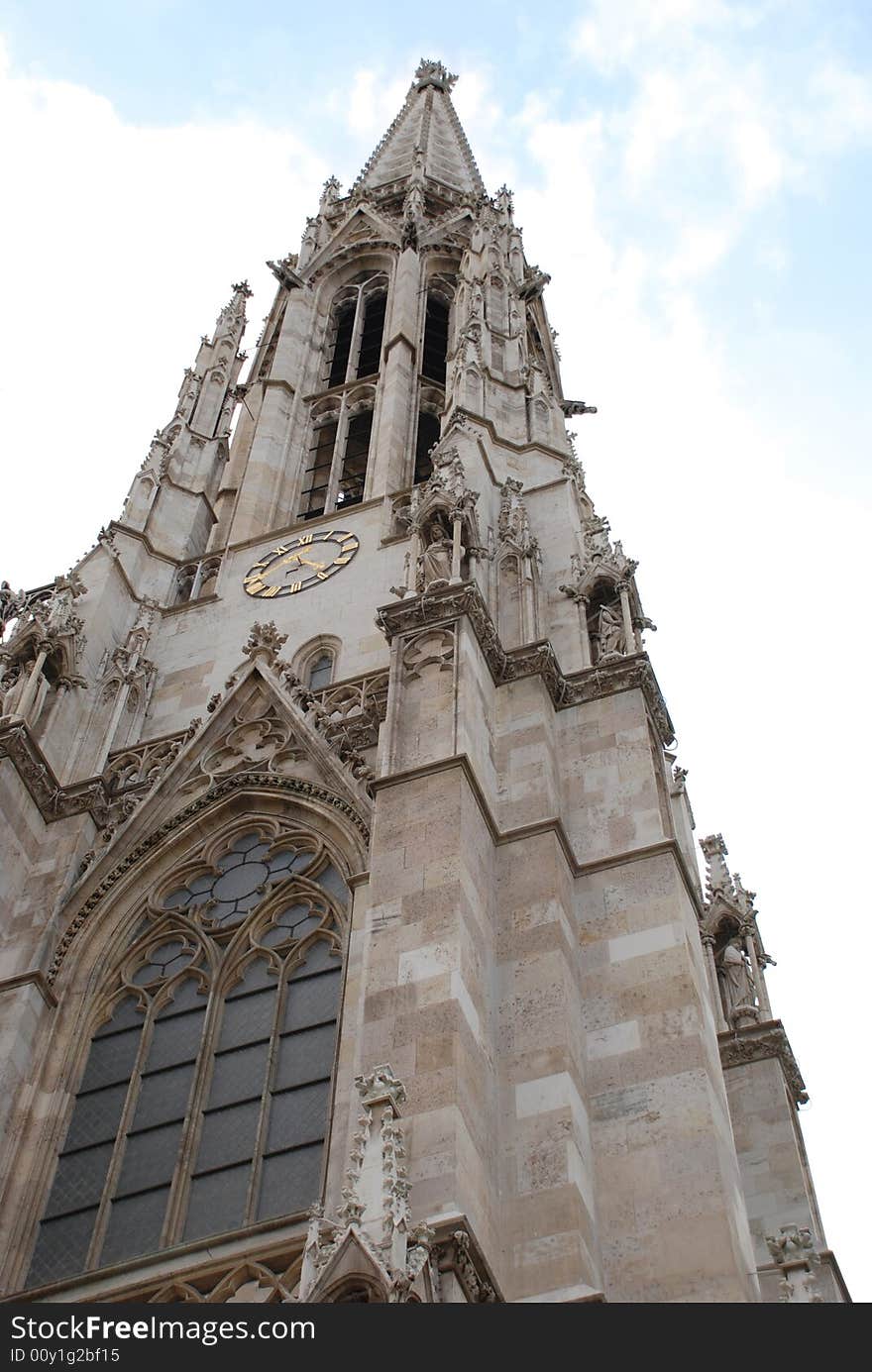 Famous Votive Church in Vienna, Austria