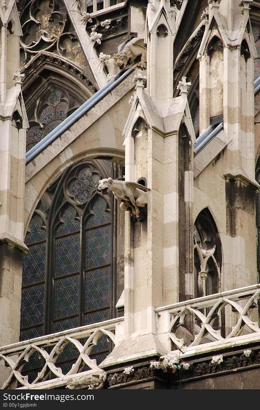 Details of Votive Church in Vienna, Austria. Details of Votive Church in Vienna, Austria