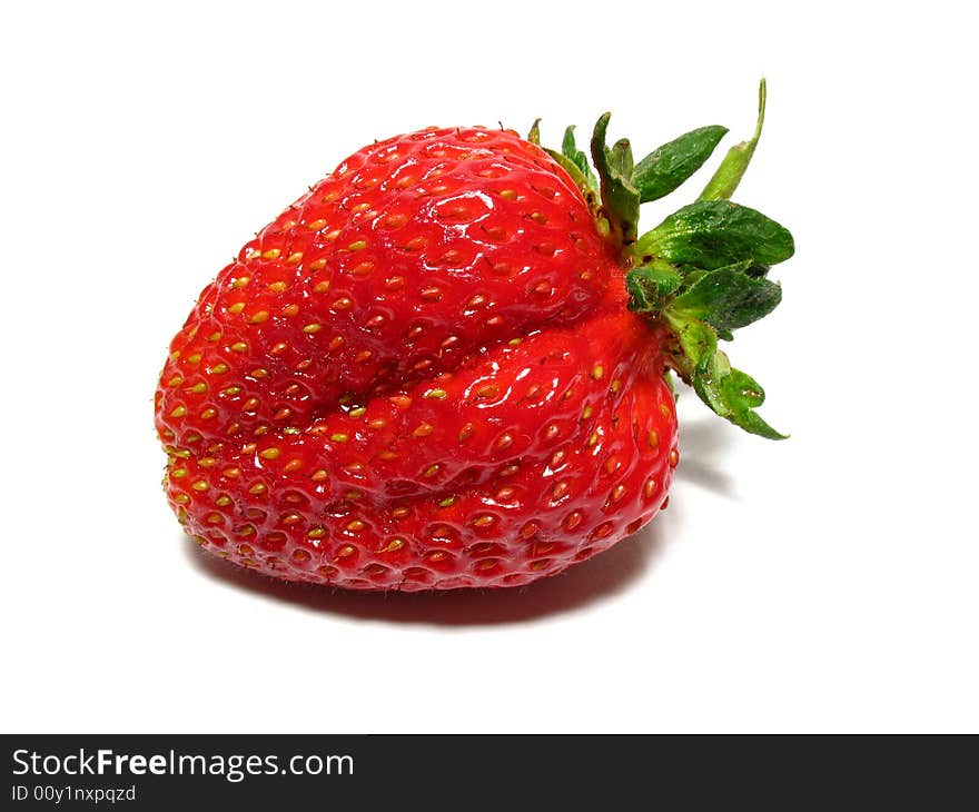 Detail of fresh red strawberry