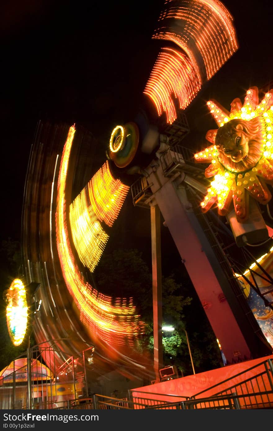 Vienna riesenrad (Ferris wheel) by night