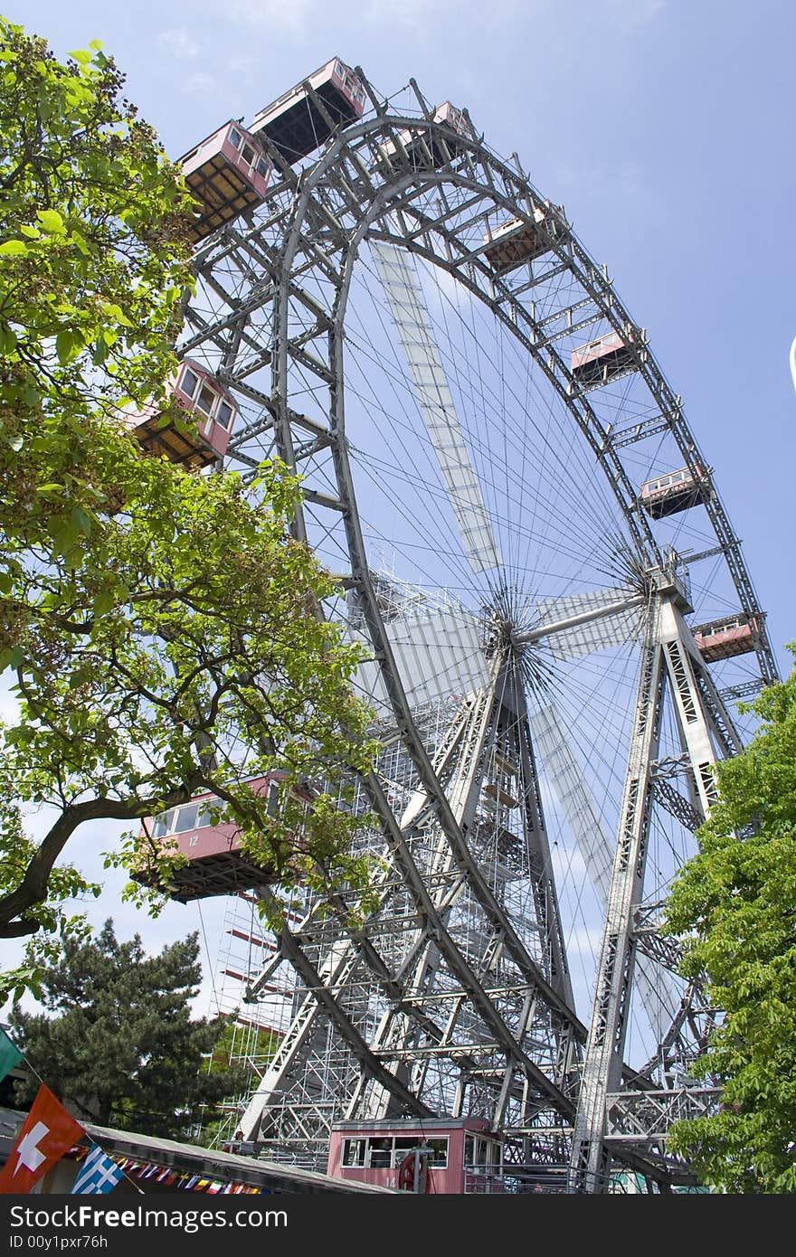 Vienna riesenrad (Ferris wheel) with gorgeous appearance