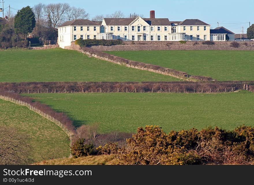 Stately house in the gower peninsula, wales