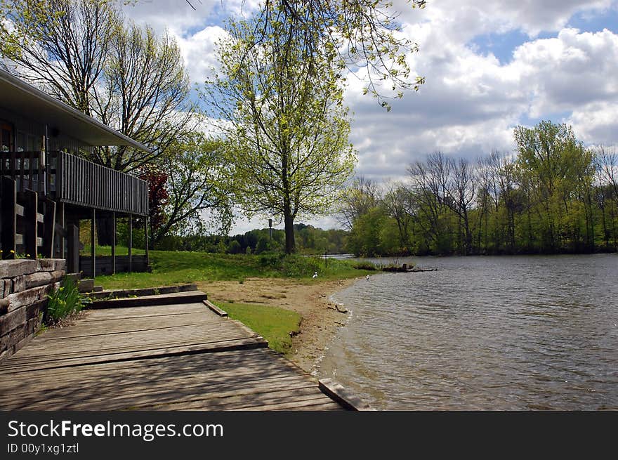 A View of the boathouse