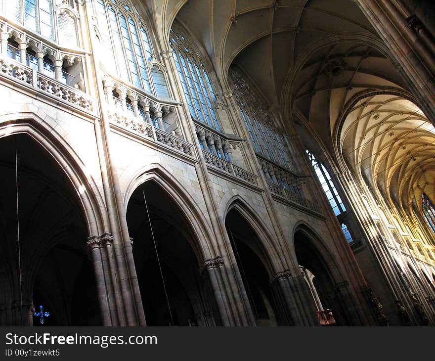 Church arcades at day light