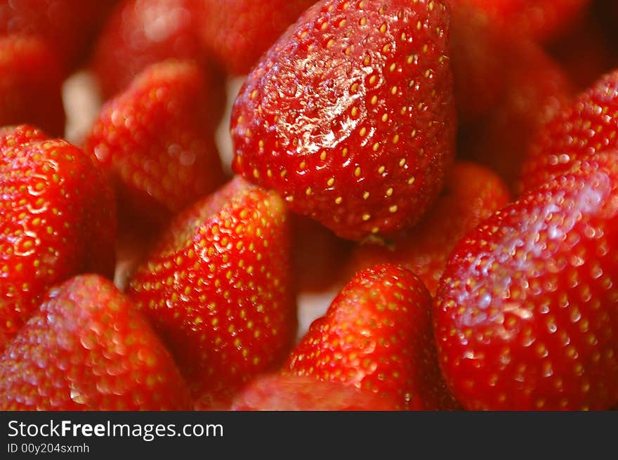 Photo with a lot of strawberries. Photo with a lot of strawberries