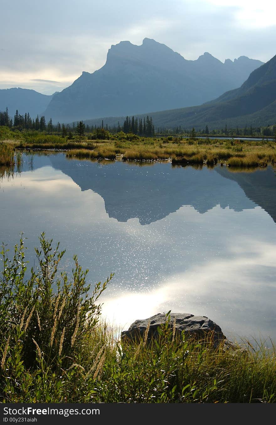 Mountain Reflection on Vermillion Lake