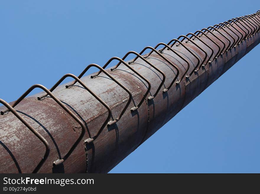 Rusty pipe ladder