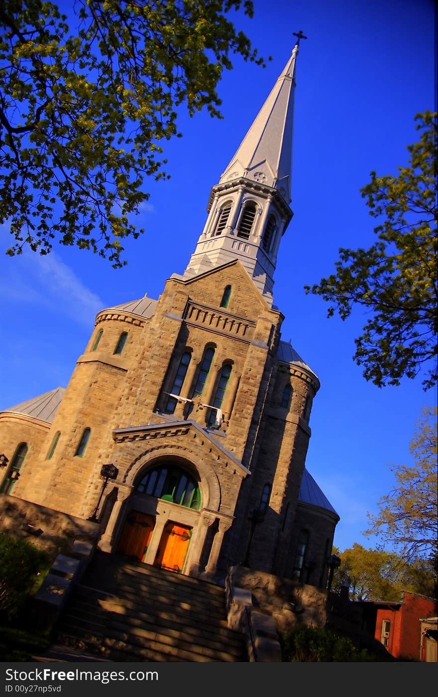 Church in Montreal city, Canada