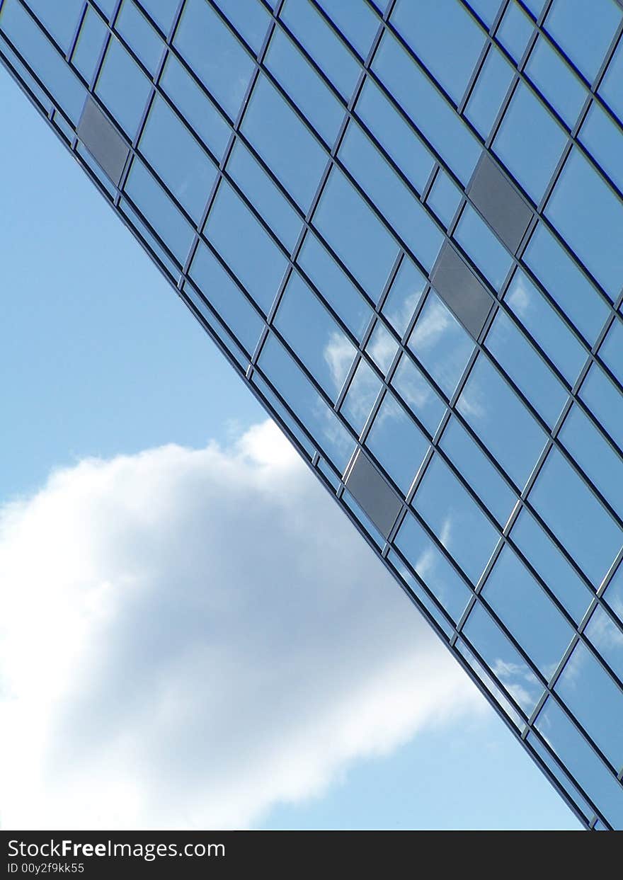 Skyscraper and blue sky in Ekaterinburg, Russia