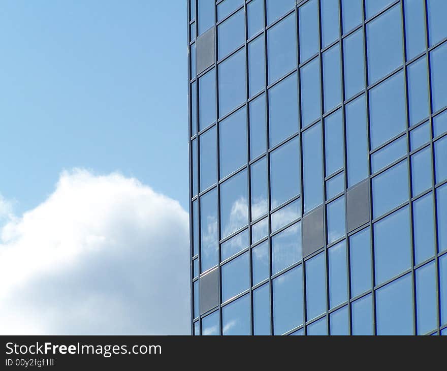 Skyscraper and blue sky in Ekaterinburg, Russia