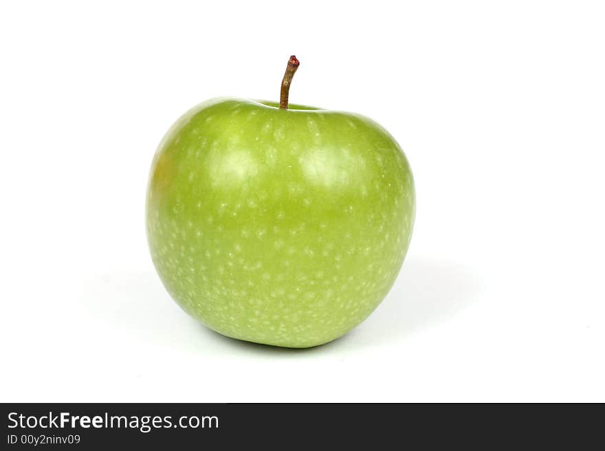 Green apple isolated on white background. Green apple isolated on white background