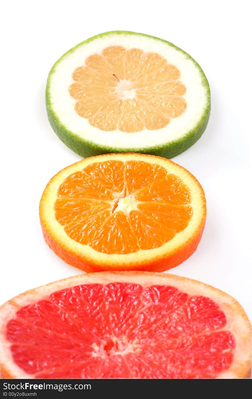 Three Slice Of Fruits