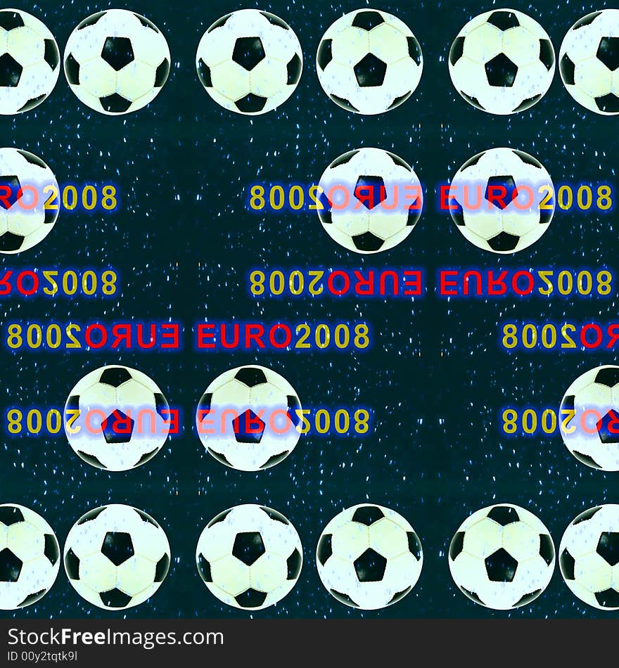 Abstract background made from soccer ball. Illustration. Abstract background made from soccer ball. Illustration.