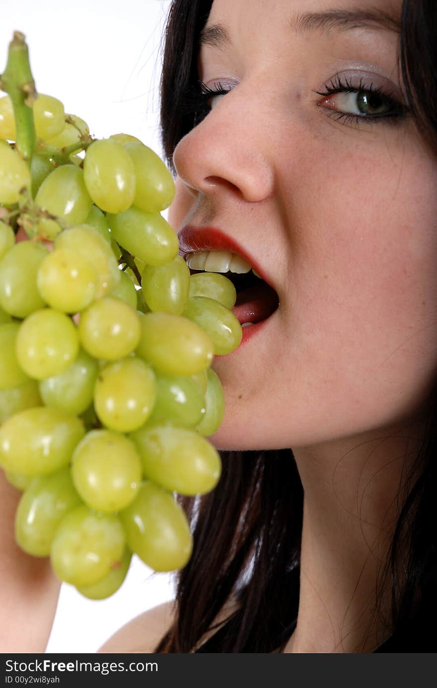 Grape And Woman