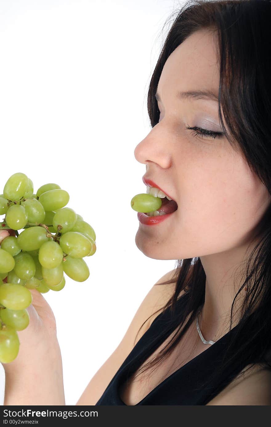 Grape And Woman