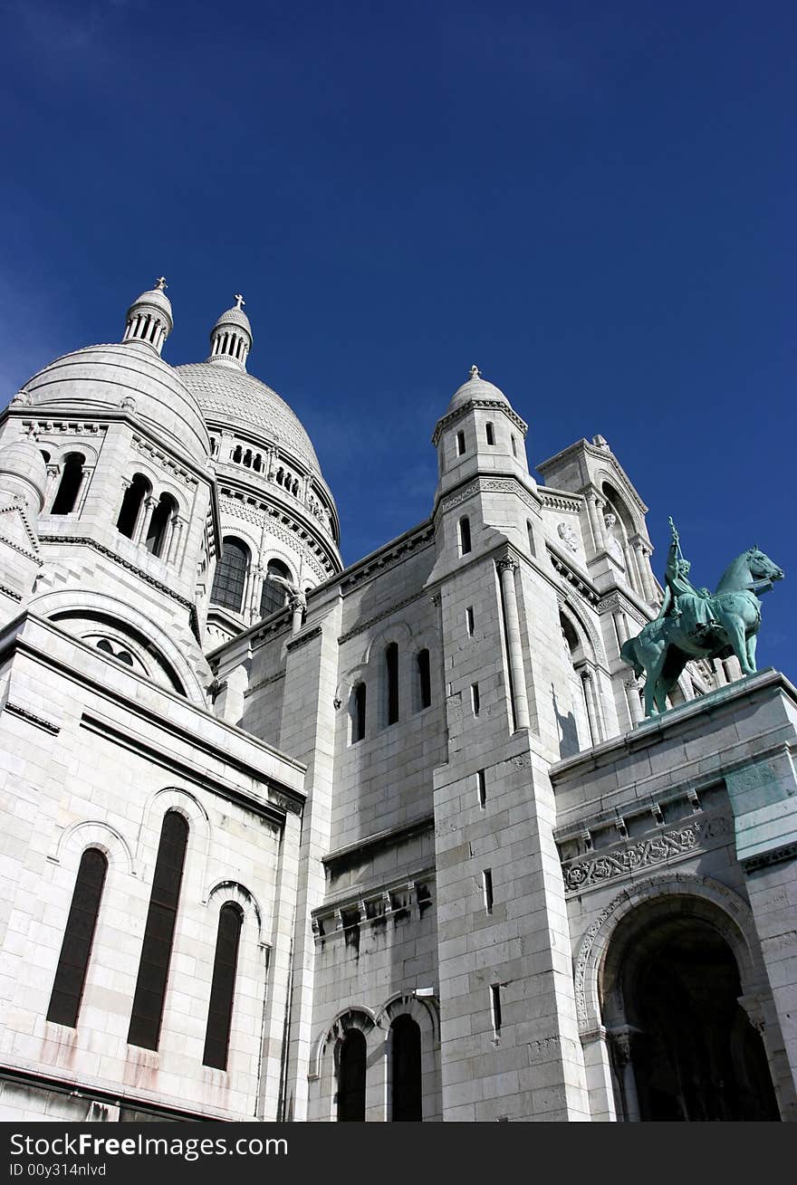 Montmatre sacre coeur in paris france