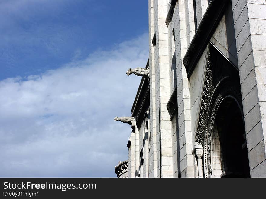 Montmatre sacre coeur in paris france