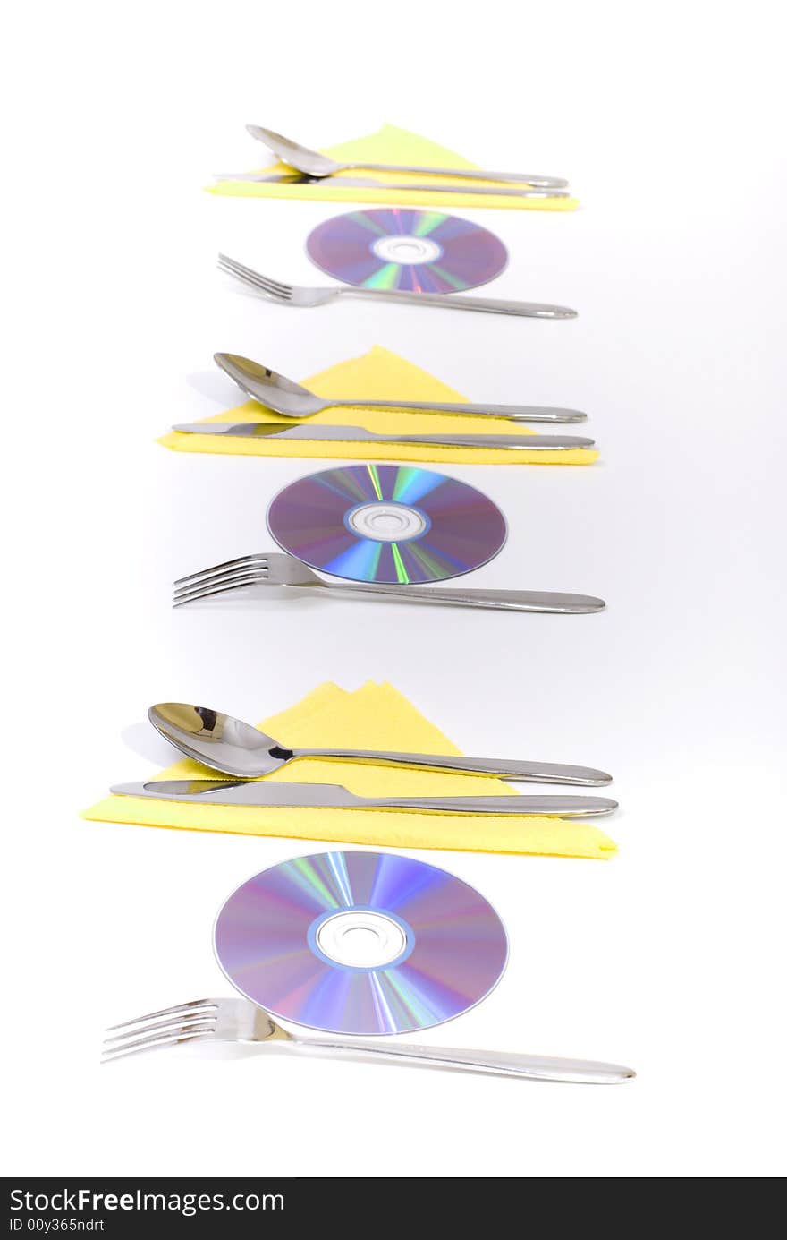 Three disk for digital lunch