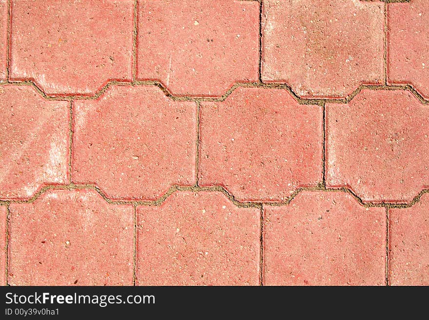 Pavement granite background red color