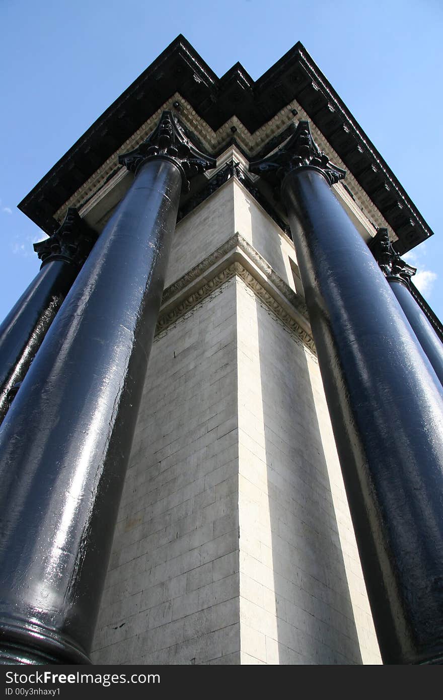 Element of the Triumphal arch in Moscow (Russia). Element of the Triumphal arch in Moscow (Russia)