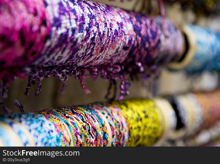 Multi- colored bracelets