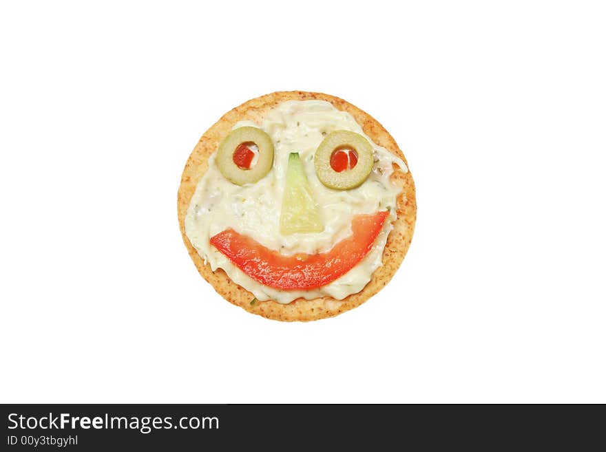 Smiley Cheese Biscuit