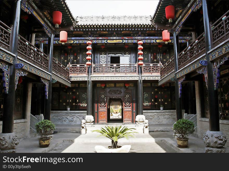 This is a large house of the ancient city, built it in the period of Ming and Qing of China. This is a large house of the ancient city, built it in the period of Ming and Qing of China.