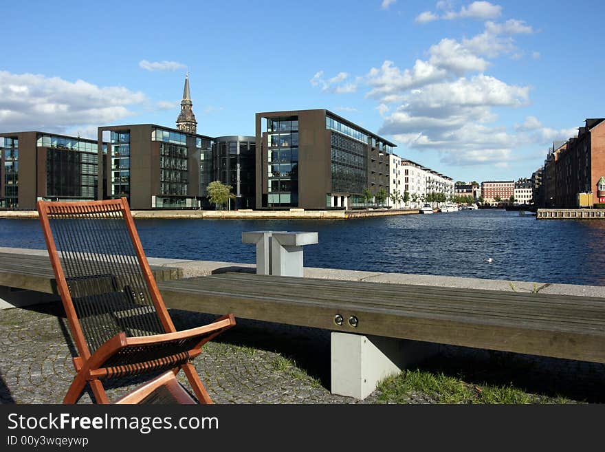 Chair At Copenhagen Canal