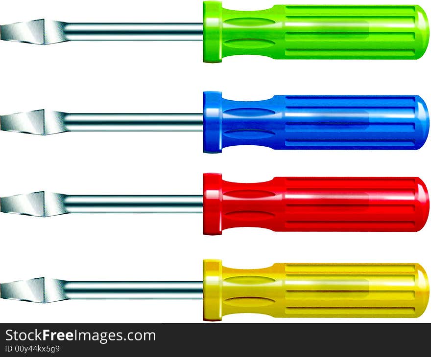 Multicolor screwdrivers