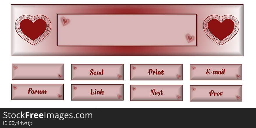 Heart web set