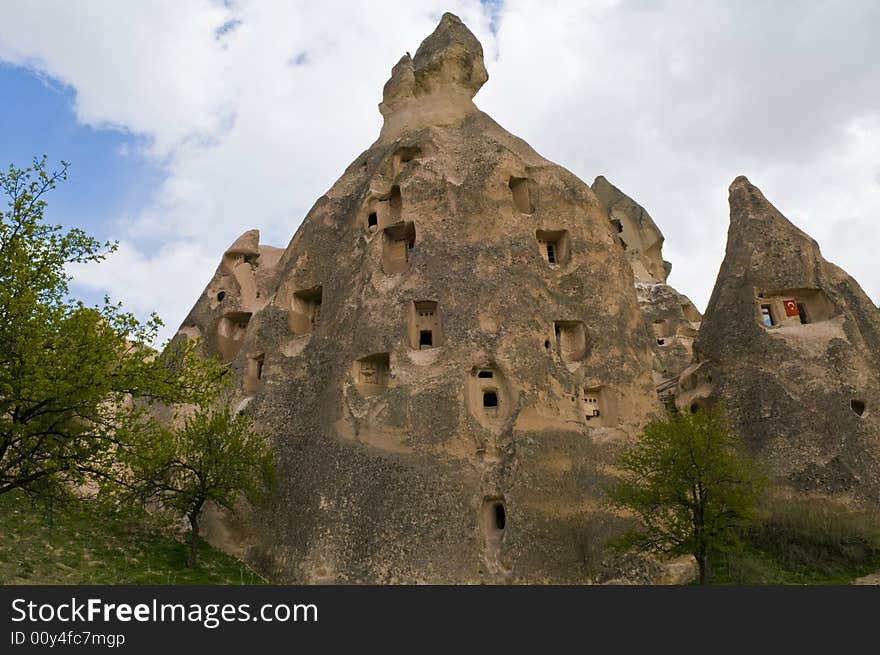 The speciel stone formation of cappadocia turkey