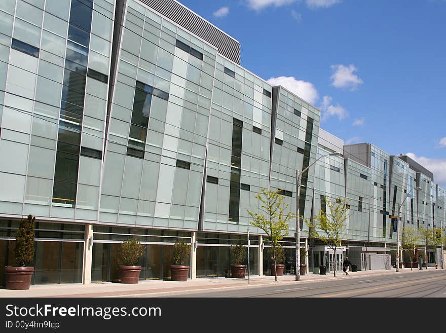 Modern building along Toronto street