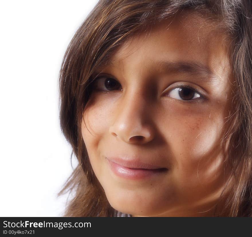 Headshot of a young child softly focused. Headshot of a young child softly focused.